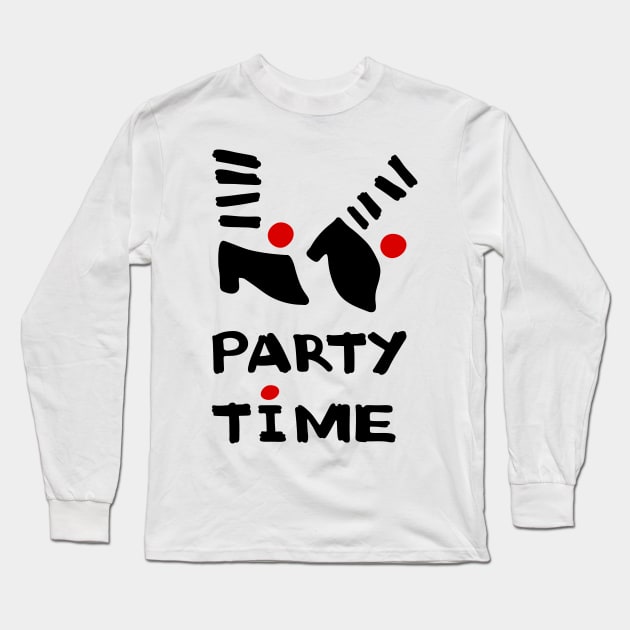 Dancing Shoes. Party Time. Long Sleeve T-Shirt by ArchiTania